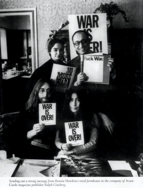 John Lennon, Yoko Ono, Ralph Ginzburg, and Shoshana Ginzburg