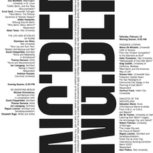 Achtung: Berlin Symposium at the Yale School of Architecture