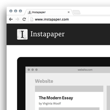 Instapaper Website (2013 Redesign) · Edit · Adelle Sans; FF Tisa