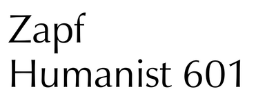 Zapf Humanist 601