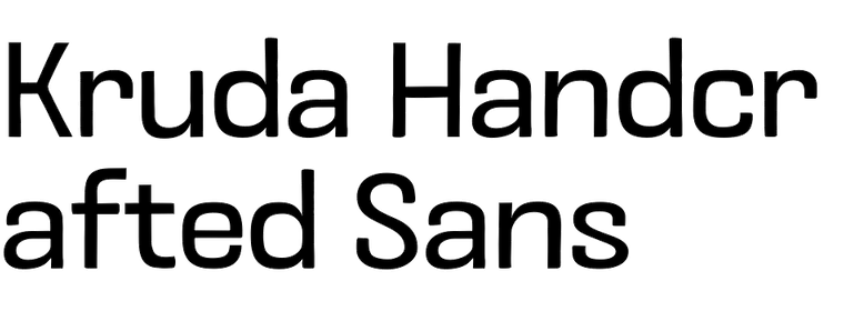 Kruda Handcrafted Sans