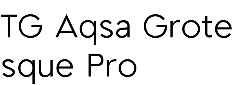 TG Aqsa Grotesque Pro