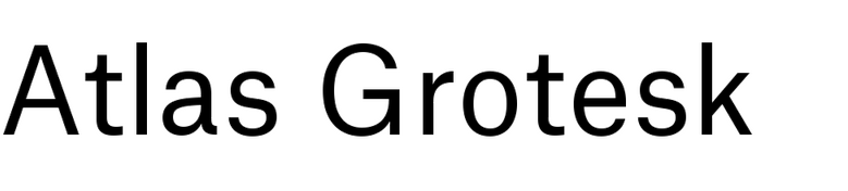 Atlas Grotesk