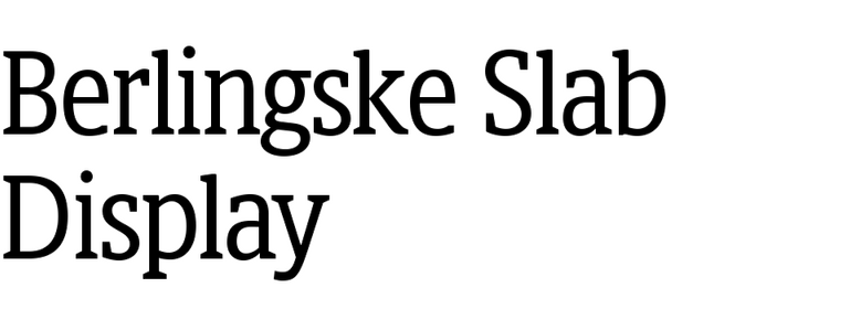 Berlingske Slab Display