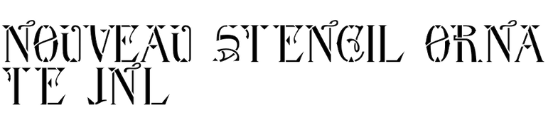 Nouveau Stencil Ornate JNL