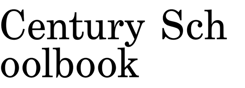 Century Schoolbook (SoftMaker)
