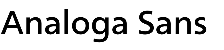 Analoga Sans Analoga Sans