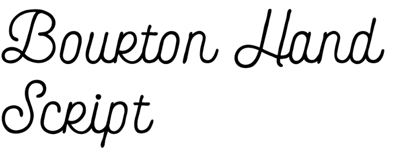 Bourton Hand Script