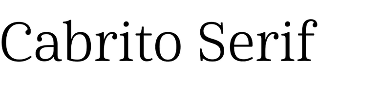 Cabrito Serif
