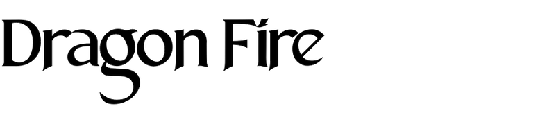 Dragon Fire in use - Fonts In Use