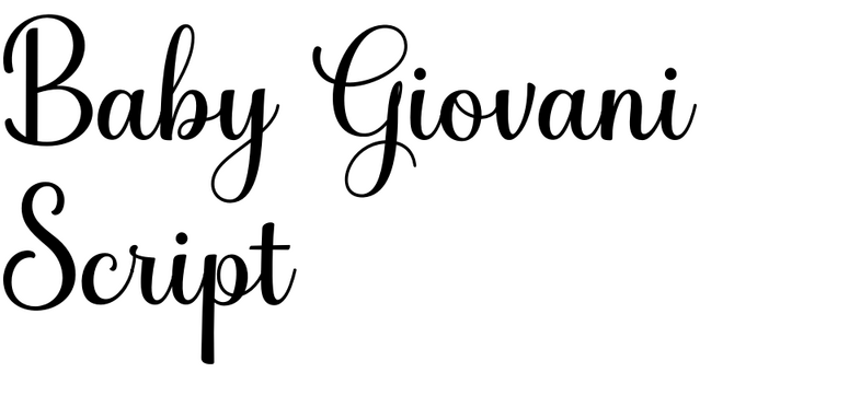Baby Giovani Script