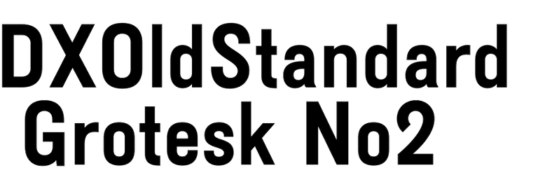 DXOldStandard Grotesk No2