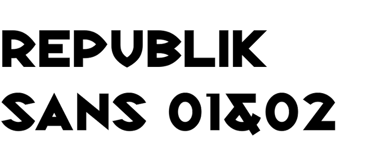 Republik Sans 01 & 02