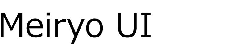 Meiryo UI