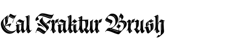 Cal Fraktur Brush