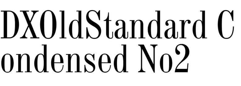 DXOldStandard Condensed No2