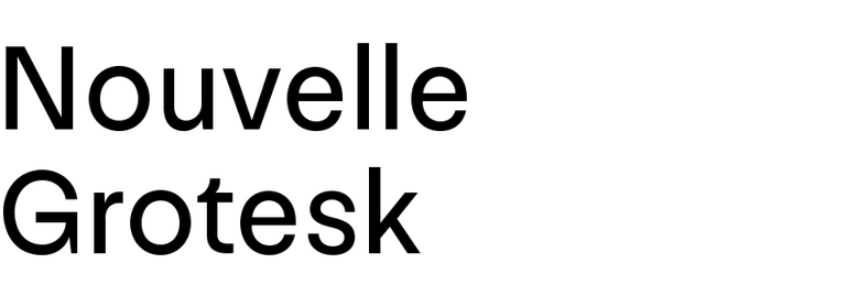 NN Nouvelle Grotesk