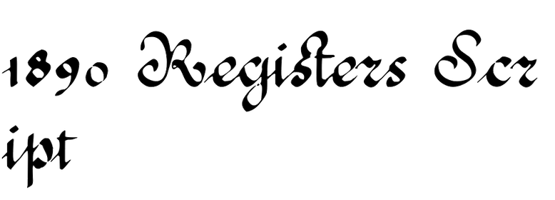 1890 Registers Script