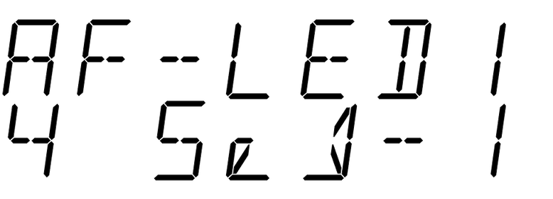 AF-LED14 Seg-1 in use - Fonts In Use
