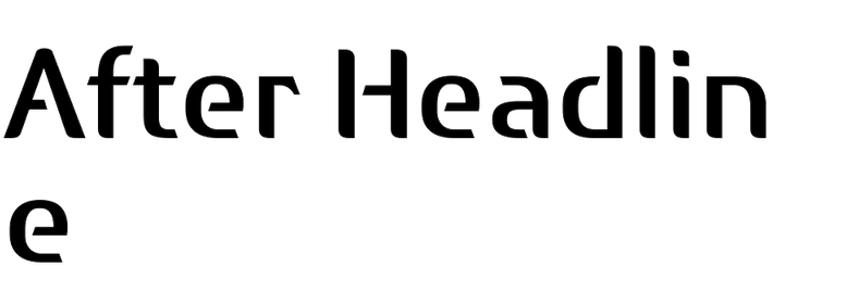 After Headline