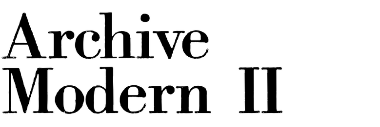 Archive Modern II