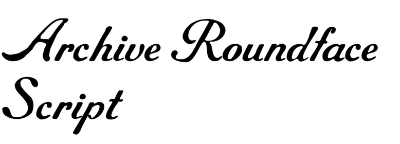 Archive Roundface Script