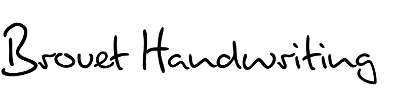 Brouet Handwriting