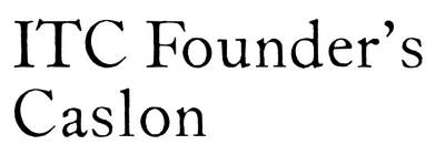 ITC Founder’s Caslon