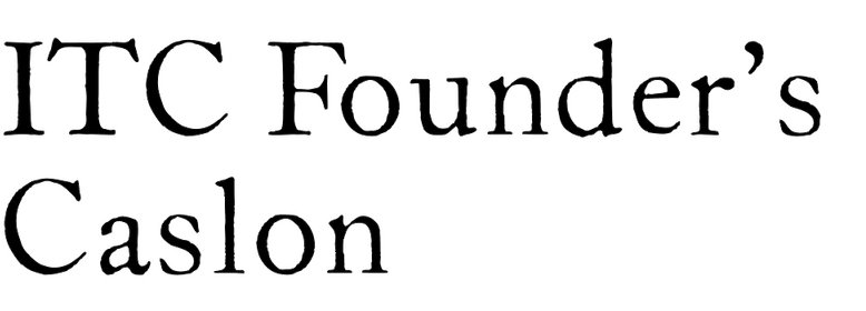 ITC Founder’s Caslon