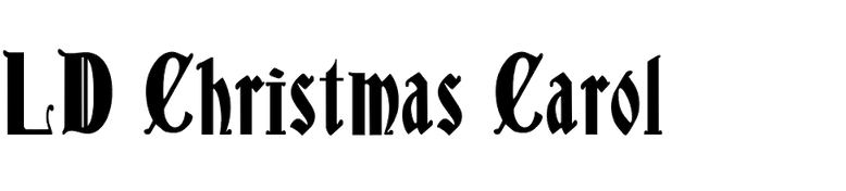 LD Christmas Carol in use - Fonts In Use