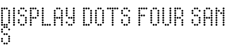 Display Dots Four Sans