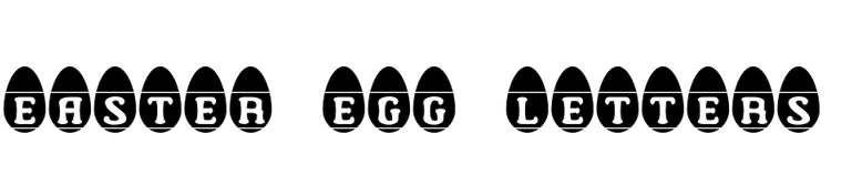 Easter Egg Letters