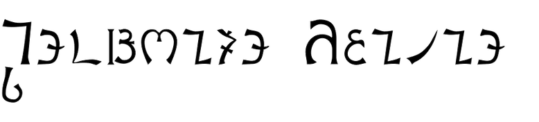 Enochian Writing in use - Fonts In Use