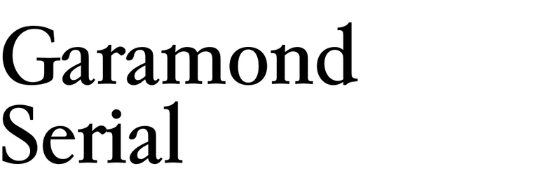Garamond Serial