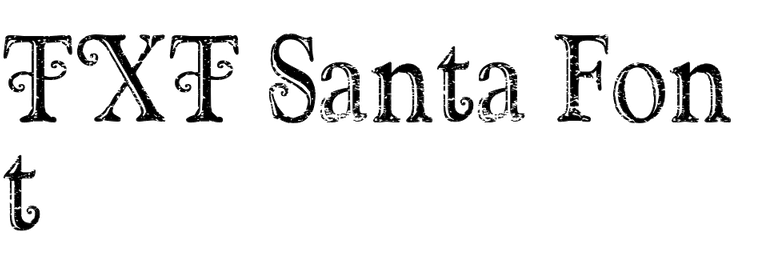 TXT Santa Font