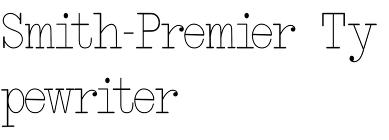 Smith-Premier Typewriter