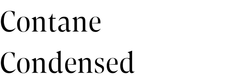 Contane Condensed