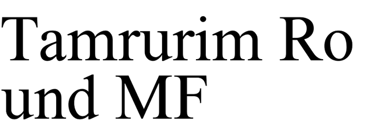 Tamrurim Round MF