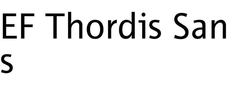 EF Thordis Sans