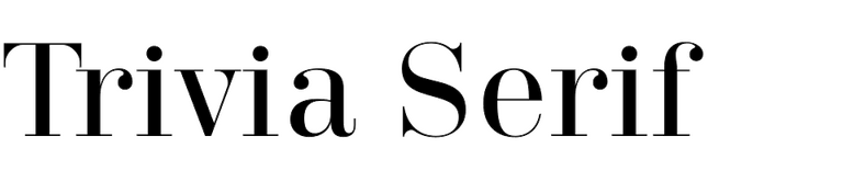 Trivia Serif Trivia Serif