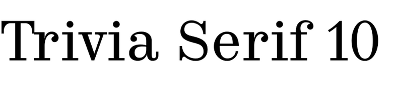 Trivia Serif 10