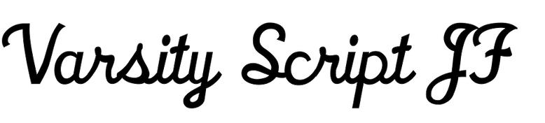 varsity script jf font free