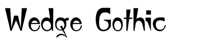 Wedge Gothic