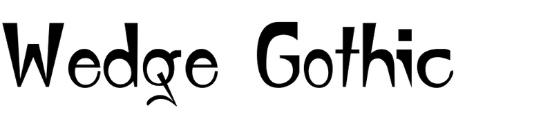 Wedge Gothic