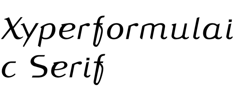 Xyperformulaic Serif