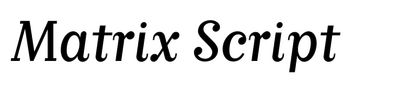 Matrix Script