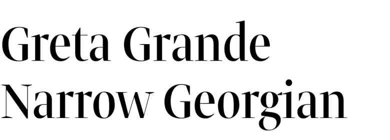 Greta Grande Narrow Georgian