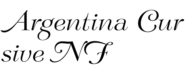 Argentina Cursive NF