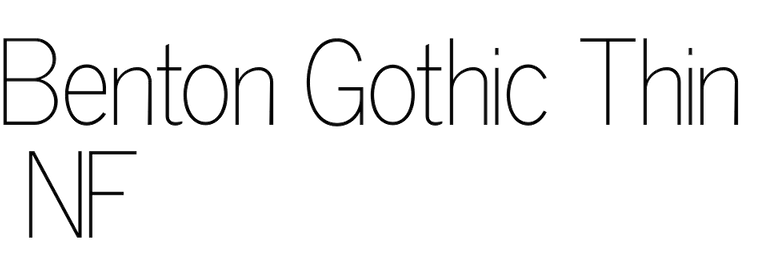 benton gothic font