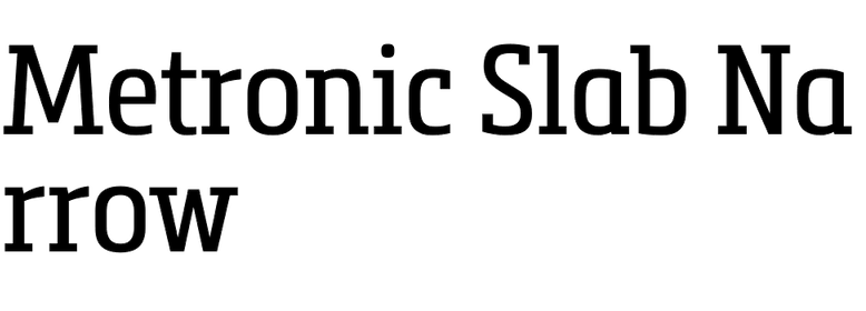 Metronic Slab Narrow